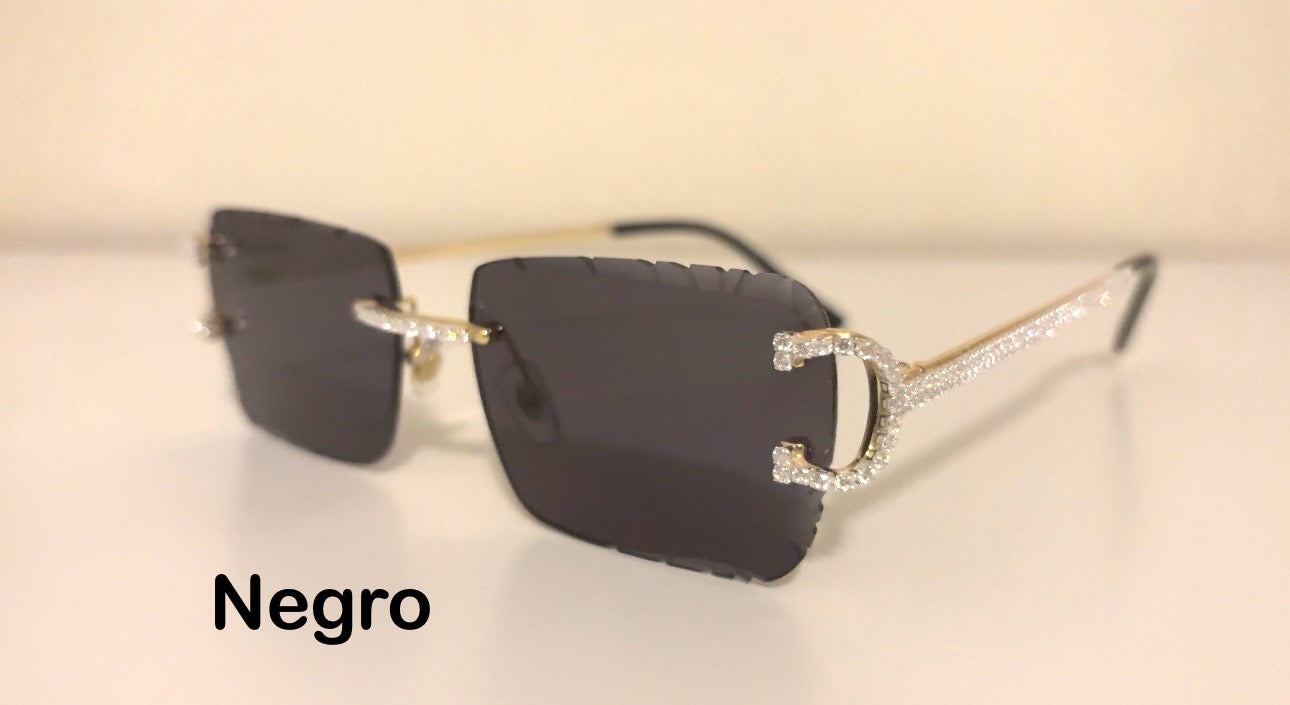 Gafas con diamantes