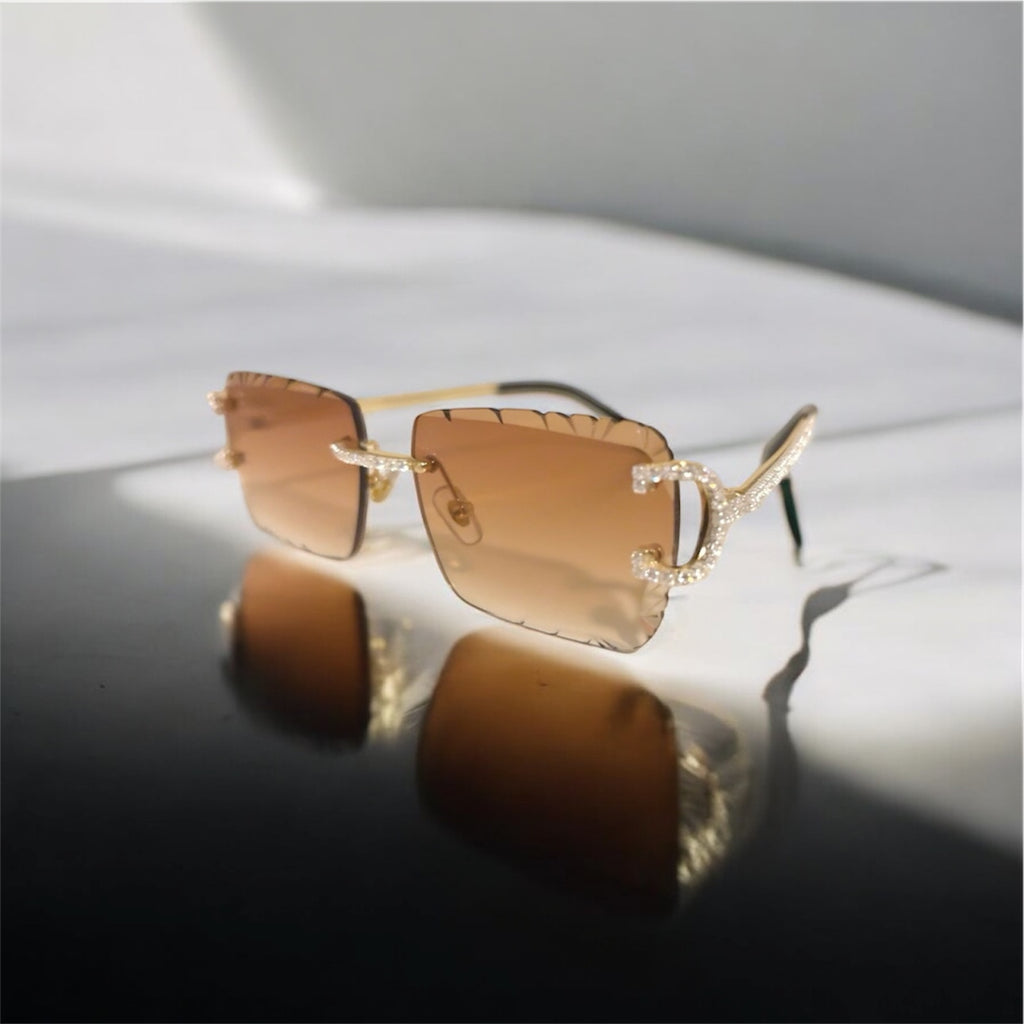 Gafas con diamantes