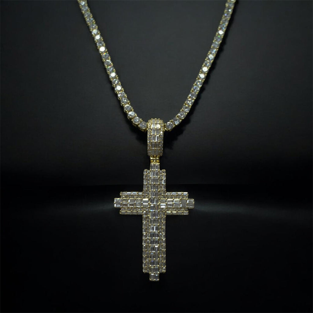 Pendant Cruz Piedra Baguette