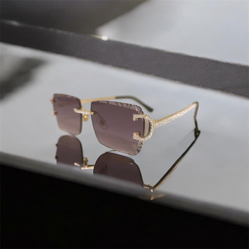 Gafas con diamantes