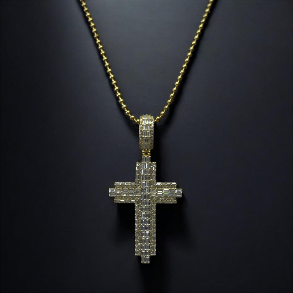 Pendant Cruz Piedra Baguette