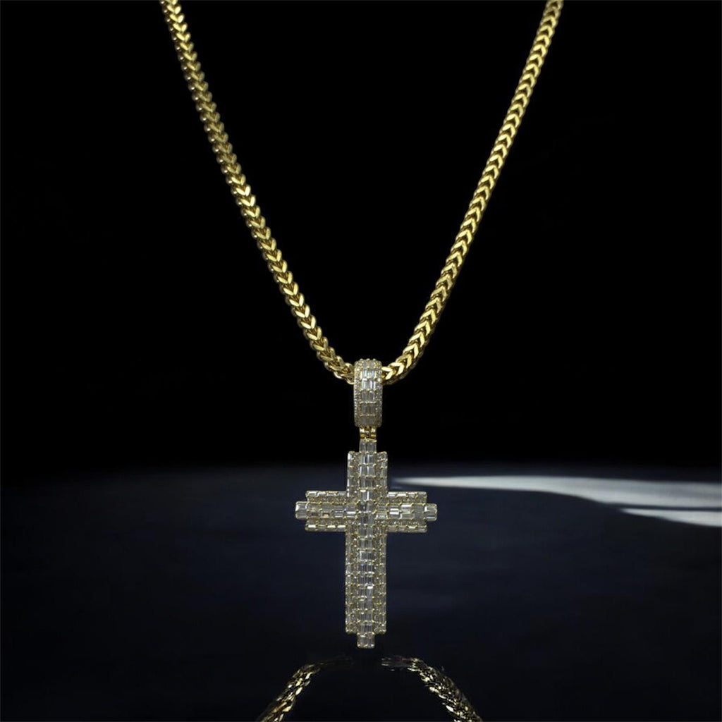 Pendant Cruz Piedra Baguette
