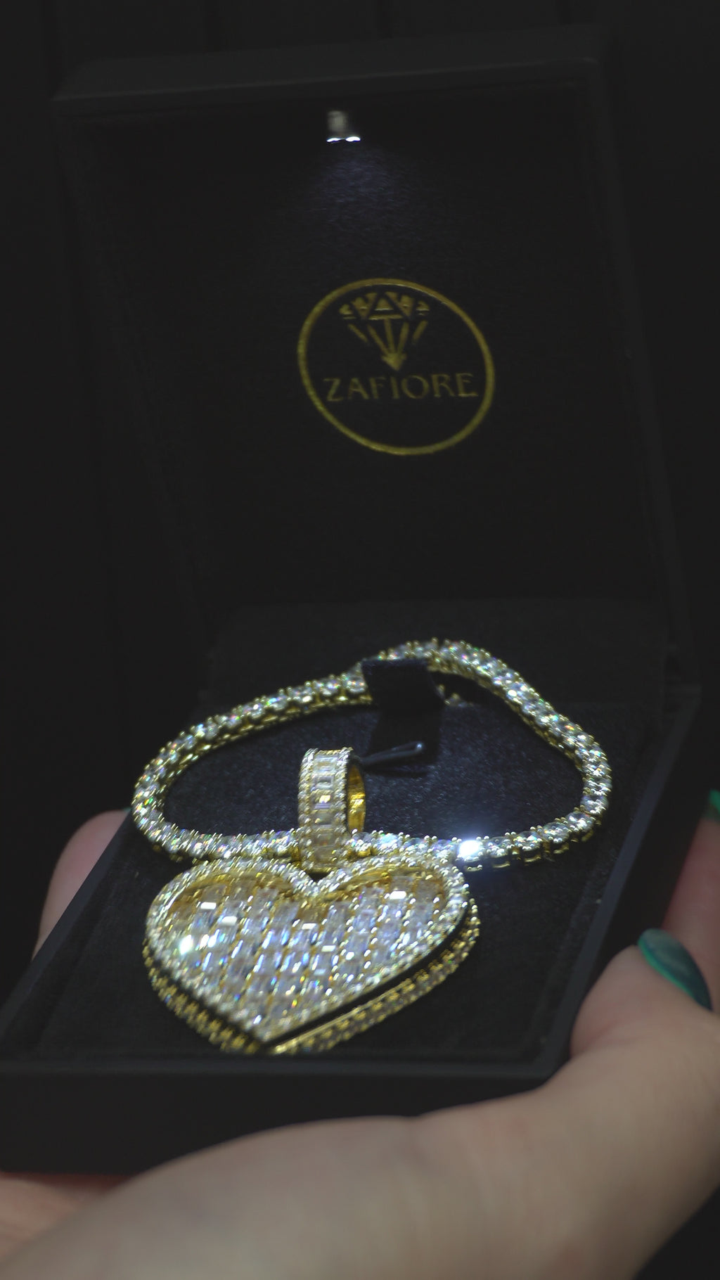 Pendant de Corazón Baguette